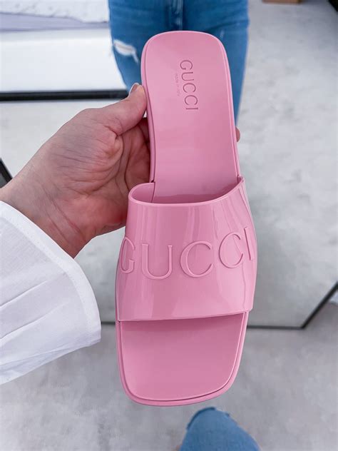 gucci jelly slides dupe